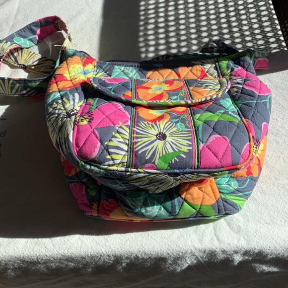 Vera Bradley Jazzy Blooms Clare Crossbody Purse Shoulder Bag Adjustable Strap - Picture 5 of 6